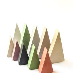Concrete Modern Christmas Tree, Holiday Mantel Decor, Table, Minimalist, Display - Farmhouse - thumbnail 2