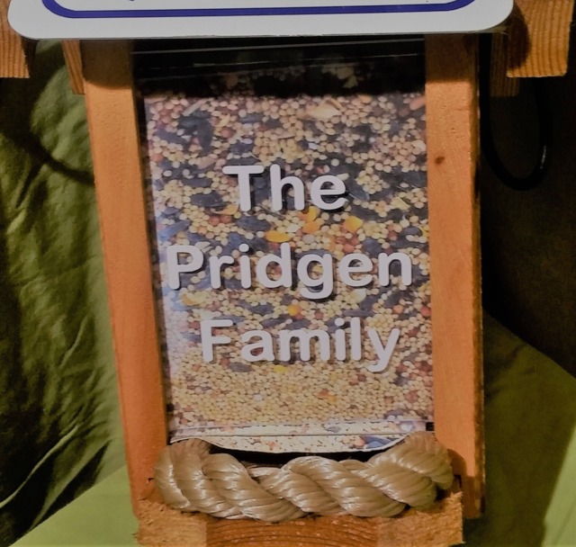 Personalized Bird Feeder Insert - image 1