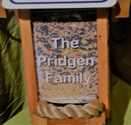 Personalized Bird Feeder Insert