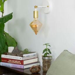 Custom Wall Sconce Knob Hinge Fixture - Nickel Vanity Light Small Lamp Bathroom Lighting - thumbnail 3
