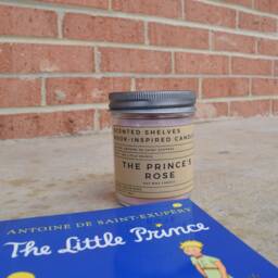 The Prince's Rose - Little Prince Book Candle Scent Inspired Literary Gift For Reader Bookworm - thumbnail 2