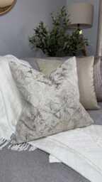 Scatter Cushion Cover - Abstract Accent Design Reversible Pillow Case For Sofa Or Bed Gisele Natural - thumbnail 1
