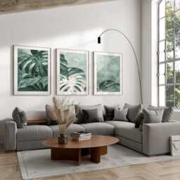 Neutral Wall Prints, Botanical Bedroom Art, Home Decor, Hand Drawn Plants, A2 A1 50x70cm A3 A4 A5 - thumbnail 2