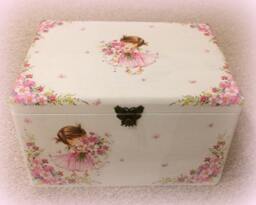 "Memory Or Toy Chest ""Little Pink Girl" - thumbnail 1