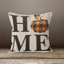 Halloween Decor Cushion Cover/Fall Trend Cushion Case/Sweet Home Pillow Throw Top/Yellow Orange Dry Leaves Pillow/Autumn Pillowcase For - thumbnail 3