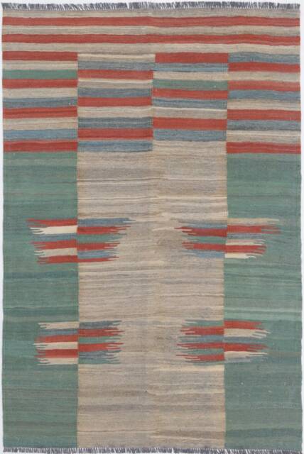 Afghan Contemporary Kilim 1.45M X 0.96M - image 1