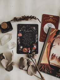 Mabon Autumn Equinox Blessing Art Print Altar Card - thumbnail 1
