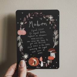 Mabon Autumn Equinox Blessing Art Print Altar Card - thumbnail 3