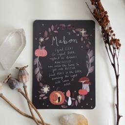 Mabon Autumn Equinox Blessing Art Print Altar Card - thumbnail 2