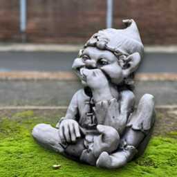 Stone Funny Gnome Statue Garden Concrete Troll Sculpture Cement Decor Handmade Figurine Outdoor Elf Ornament Lover Gift - thumbnail 3