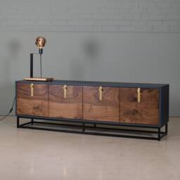 Walnut Tv Stand - Media Unit Sideboard Credenza Koda