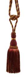 "D??copro Curtain & Drapery Tassel Tieback, Length 8"" - 20cm, Spread 30"