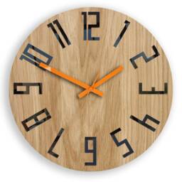 Large Wall Clock, Unique Wall Clock, Wood Unusual Modern Slim_Wood, 12.60 - thumbnail 2