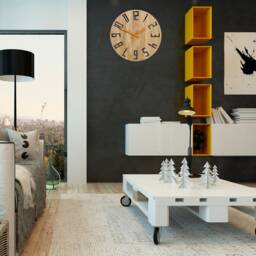 Large Wall Clock, Unique Wall Clock, Wood Unusual Modern Slim_Wood, 12.60 - thumbnail 3