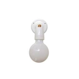 Minimal Porcelain Sconce Ceramic Adjustable Wall Lamp Modern Lighting Bare Bulb Light - thumbnail 3