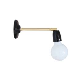 Minimal Porcelain Sconce Ceramic Adjustable Wall Lamp Modern Lighting Bare Bulb Light
