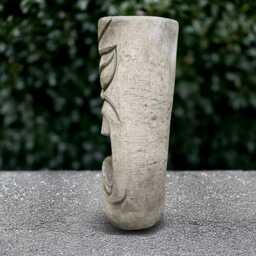 Halloween Tiki Totem Figurine Concrete Tribal Sculpture Stone Polynesian Style Ornament Handmade Decoration Lover Gift Yard Art - thumbnail 3