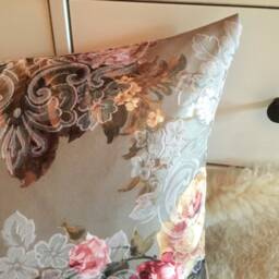Country House Roses Cushion Cover, Romantic, Cottage Style - thumbnail 2