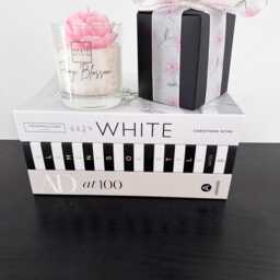 Peony Blossom Candle - Hand-Poured Coco Soy Floral Sculpted Birthday Gift Luxury Box 40 Hour Burn 220 Grams - thumbnail 4