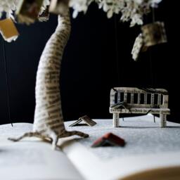 The Tree Of Knowledge Book Sculpture - Altered Art Made To Order - thumbnail 4