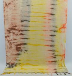 Dye Beach Towel, Turkish Peshtemal, 38''x65 - thumbnail 1