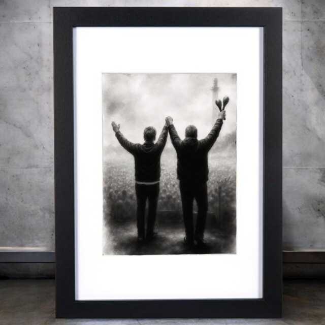 Unframed Heaton Park 2025 Oasis Inspired Print - Framed Britpop Wall Art Print Only - image 1