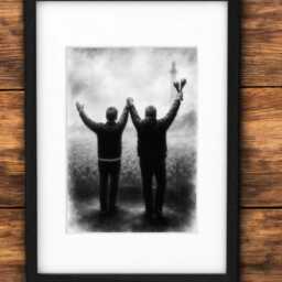 Unframed Heaton Park 2025 Oasis Inspired Print - Framed Britpop Wall Art Print Only - thumbnail 3