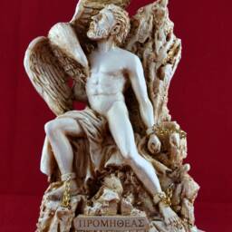 Prometheus Statue Cast Marble Titan Sculpture - 8 Inches - thumbnail 2