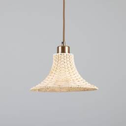 Savannah Small Bell-Shaped Rattan Pendant Light 9.5 - thumbnail 3