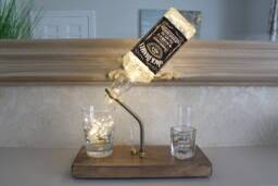 Jack Daniels Bottle Light - 70Cl. Unique Lamp & Whiskey Lover Gift For The Home - thumbnail 1