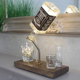 Jack Daniels Bottle Light - 70Cl. Unique Lamp & Whiskey Lover Gift For The Home - thumbnail 3