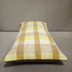 Kilim Lumbar Pillow 12x24 Inches Turkish Striped Design Cover Decorative Cover Sofa Home Decor - thumbnail 3