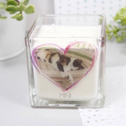 Pet Photo Scented Candle - Loss Gift -Pet Memorial - thumbnail 2