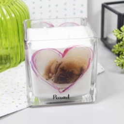 Pet Photo Scented Candle - Loss Gift -Pet Memorial - thumbnail 3