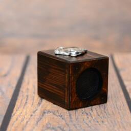 staffordshire Bull Terrier - Wooden Candlestick With Dog, Souvenir, Decoration, Limited Edition, Collection - thumbnail 3