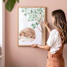Woodland Animals Nursery Prints Forest Friends Wall Art - thumbnail 3