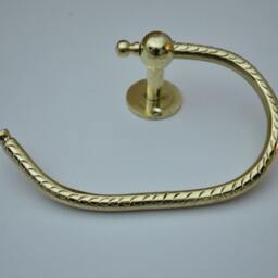 Engraved Brass Toilet Paper Holder, Towel Holder, Roll Holder For Bathroom, Toilet Hanging Ring - thumbnail 3