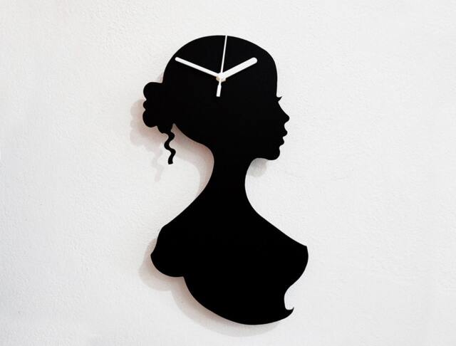 Woman Silhouette - Wall Clock - image 1