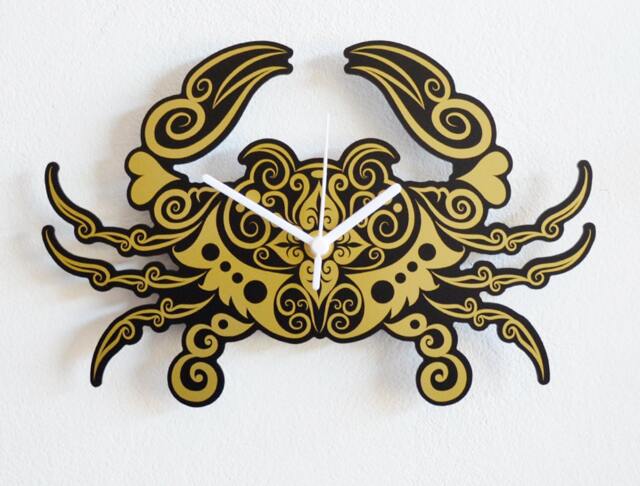 Tribal Crab - Wall Clock - image 1