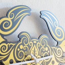 Tribal Crab - Wall Clock - thumbnail 2