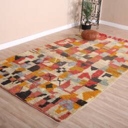Vintage Boujaad Rug, Authentic Moroccan Rug 5x9 Ft - thumbnail 3