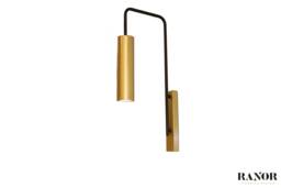 Wall Lighting Brass Candle Lamp Vanity Light Fixture, Art Sconce - Model Ranor Design #536 - thumbnail 1