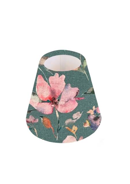 Handmade Giardino Robins Egg Floral Candle Shade -- Small Lamp Shade, Colourful Home Decor Gift, Light Shade, Made in UK - image 1