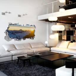 Sunny Mountain - 3D Wall 3D Wallpaper Wall Art Stickers Sticker Decal Sku Sumo3Dw - thumbnail 2