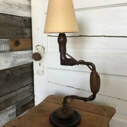Vintage Hand Drill Table Lamp - thumbnail 4