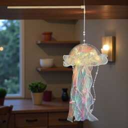 Aesthetic Led Jellyfish Lamp For Bedrooms, Featuring A Dreamy Fantasy Nightlight Design Perfect Room & Home D??cor, Boho Styling - thumbnail 4