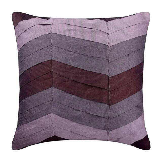 "Art Silk Plum Purple Pillow Case Cover 16""x16" - image 1