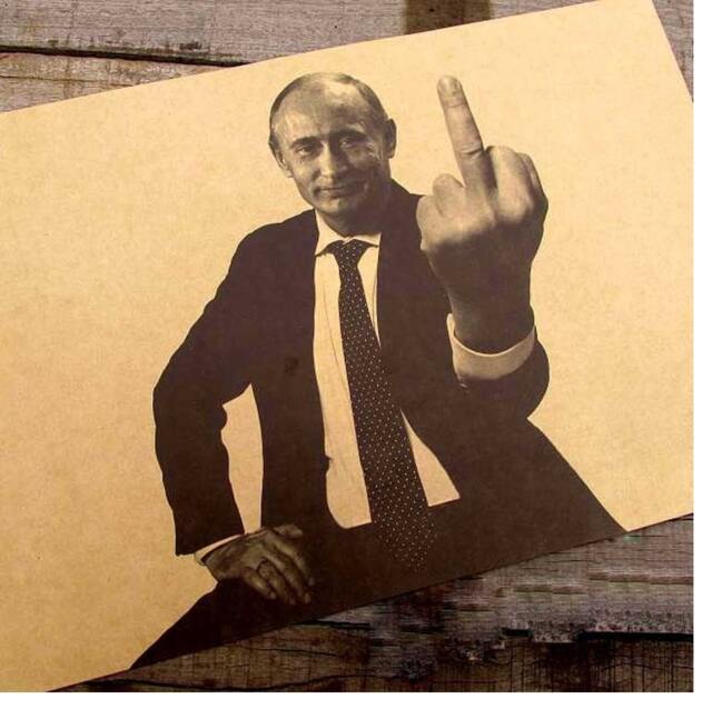 Retro Nostalgia Kraft Paper Posters Cafe Bars Hang A Picture To The European & American Classic Movie Star Of Mr Putin