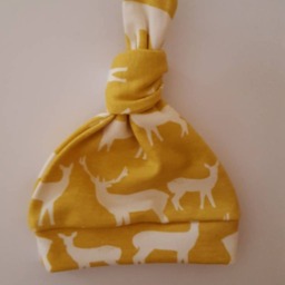 Elk Organic Swaddle Blanket & Newborn Hat Set. Take Home Swaddle. Baby Shower Gift. Photo Prop. Ready To Ship - thumbnail 2