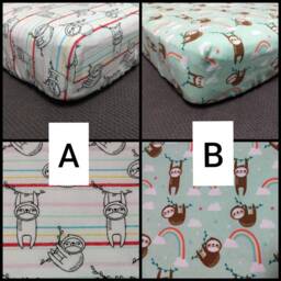 Sloth Flannel Crib Sheet Tropical Rainforest Baby Bedding - thumbnail 2
